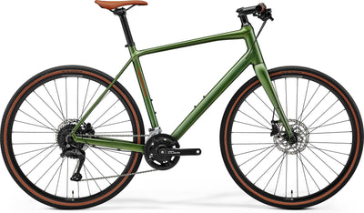 2026 Merida Speeder 100 Hybrid Bike in Silk Fog Green