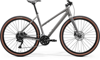 2027 Merida Speeder 200 Womens Hybrid Bike In Warm Slate Grey