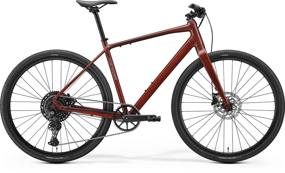 2027 Merida Speeder 300 Hybrid Bike In Elegant Wildberry