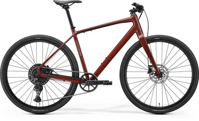 2027 Merida Speeder 300 Hybrid Bike In Elegant Wildberry