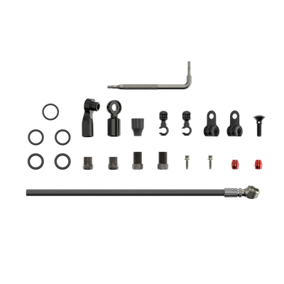 SRAM Spare - Disc Brake Hydraulic Hose Kit - Beveled Banjo -2000mmblk (Inc. Banjo, Fittings) - Flat Mount,Red22,Force22,Rival22,Force 1,Force CX1,Ape