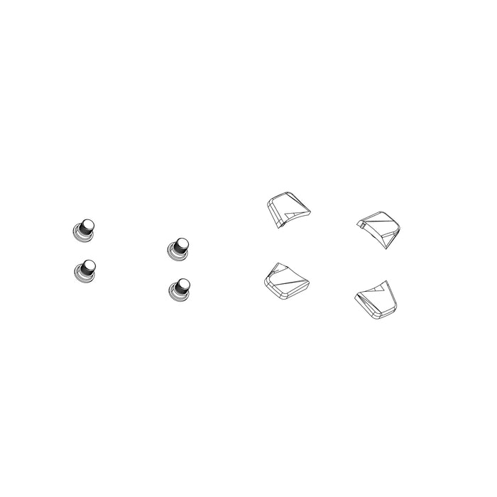 SRAM Spare - Crank Chainring Bolt Kit 4-Arm Steel/Steel Black Including Set Bolt And Nuts Eagle Emtb