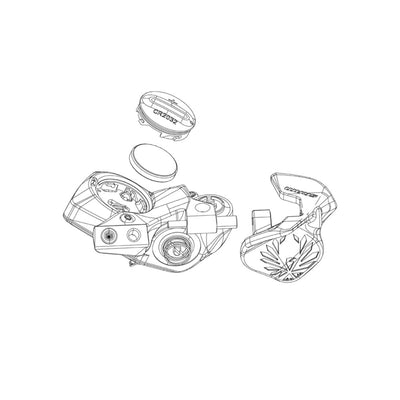 SRAM Electronic Controller Pod Axs Battery Door Kit - Coin Slot Version - Including O-Ring - Compatible With Pods D1