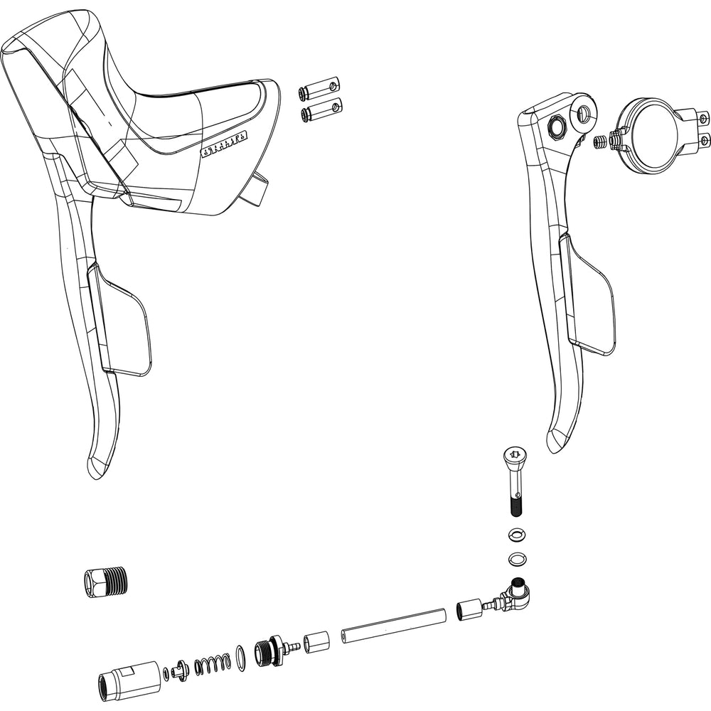 SRAM ED Exchange Kit Shifter And Brake Force ETAP D2 AXS Disc Right (Including Hood)