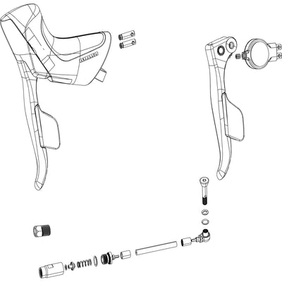 SRAM ED Exchange Kit Shifter And Brake Force ETAP D2 AXS Disc Right (Including Hood)