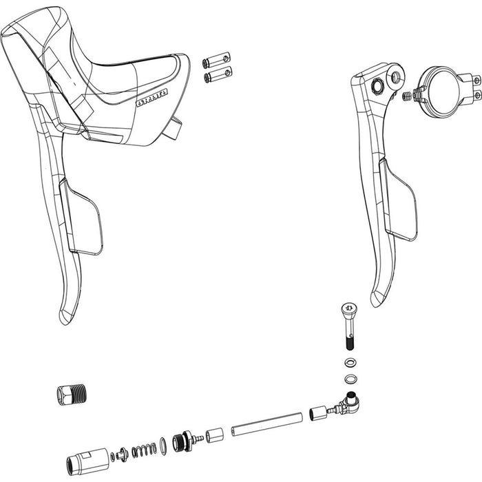 SRAM Force E1 exchange kit shifter and brake lever