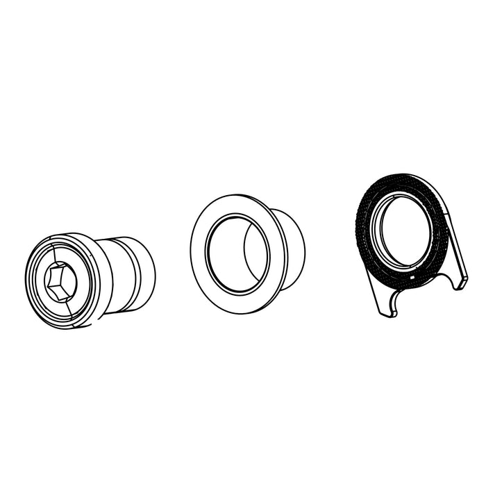 SRAM Rear Derailleur Full Mount Bolt Kit T-Type (SRAM technical drawing)