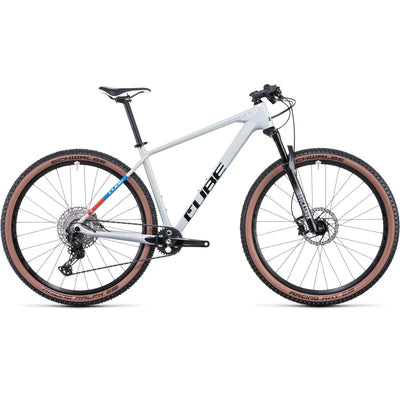 2023 Cube Reaction c:62 Pro Carbon Hardtail Mountain Bike in White