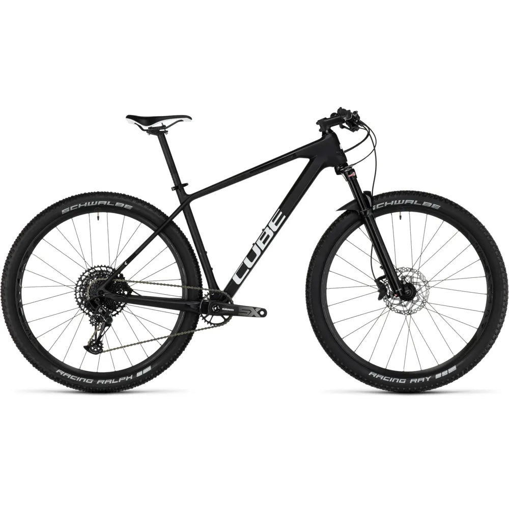 2023 Cube Reaction C:62 One Carbon Hardtail Mountain Bike in Black