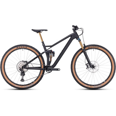 2023 Cube Stereo 120 HPC EX 29 Inch Carbon Mountain Bike in Black