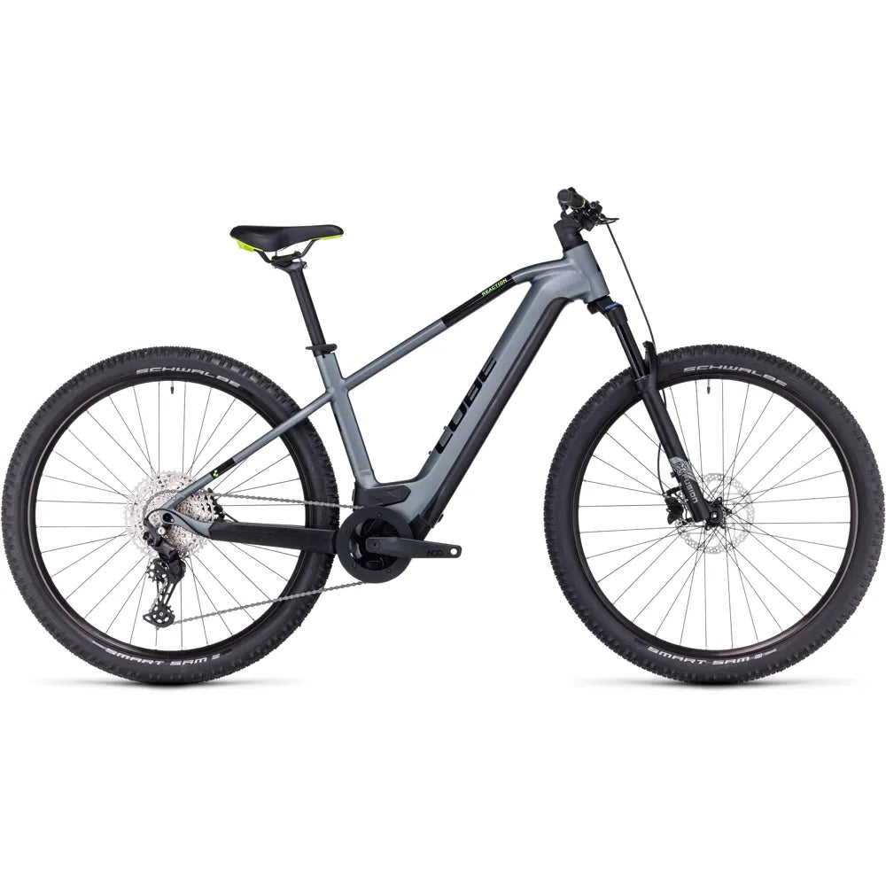 2023 Cube Reaction Hybrid Pro 625 29 Electric Mountain Bike in Grey