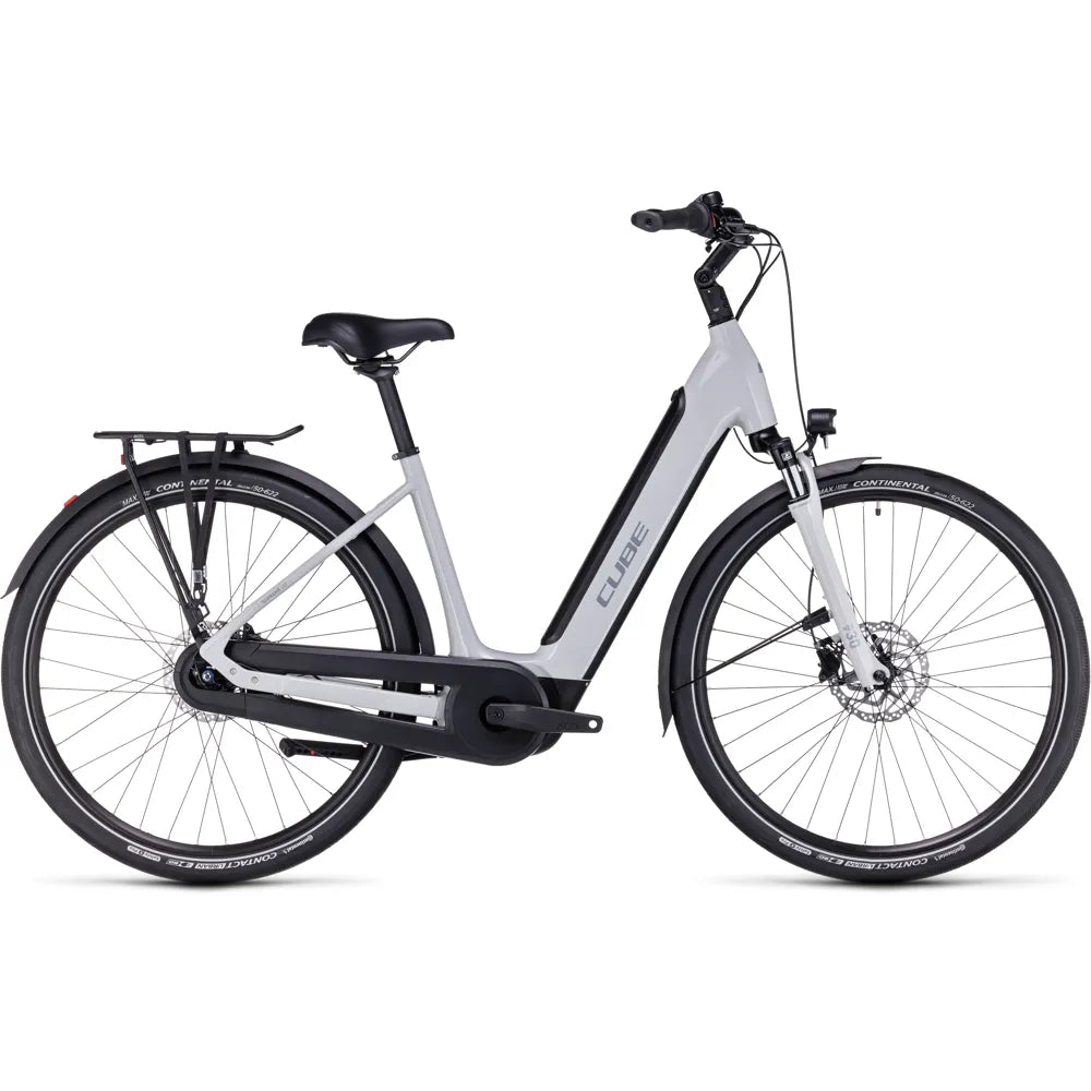 2023 Cube Supreme Hybrid One 500 Easy Entry Electric Bike in Grey