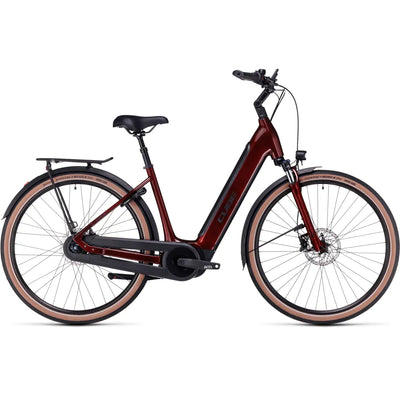 2023 Cube Supreme Hybrid Pro 500 Easy Entry Electric Bike in Red
