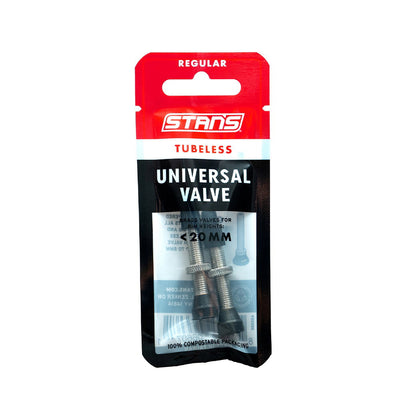 Stans - Tubeless Universal Valves Pair - Regular - Brass