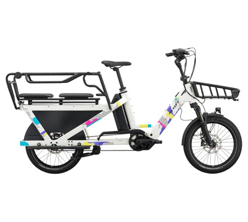 SCOTT Summerville LT 200 Electric Cargo Bike in Signal White, side view