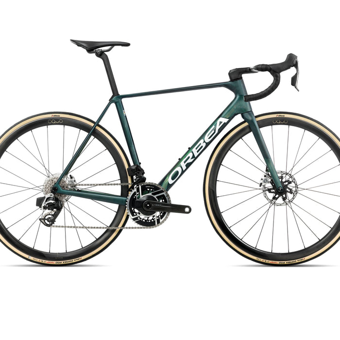 2026 Orbea Orca M11E Ltd Pwr Carbon Road Bike In Escape Green