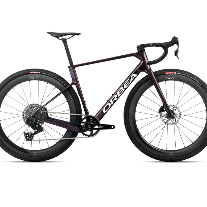 2026 Orbea Terra Race M31E Ltd 1X Gravel Bike In Sunset Carbon View