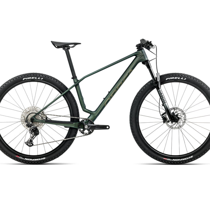 2026 Orbea Alma M50 Carbon Hardtail Mountain Bike In Seaweed Carbon View