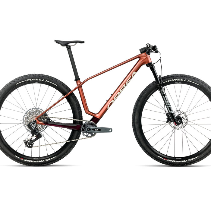 2026 Orbea Alma M-Pro Carbon Hardtail Mountain Bike In Mars Red