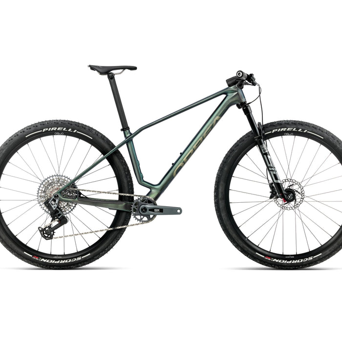 2026 Orbea Alma M-Pro Carbon Hardtail Mountain Bike In Seaweed Carbon View