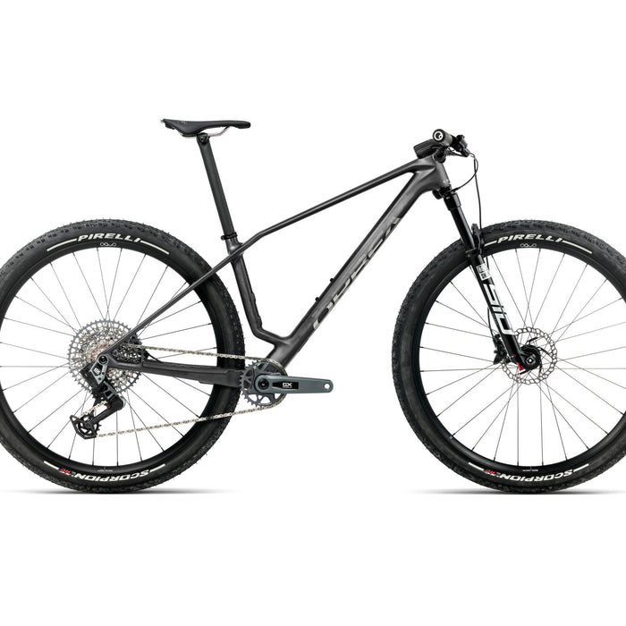 2026 Orbea Alma M-Pro Carbon Hardtail Mountain Bike In Diamond Carbon View