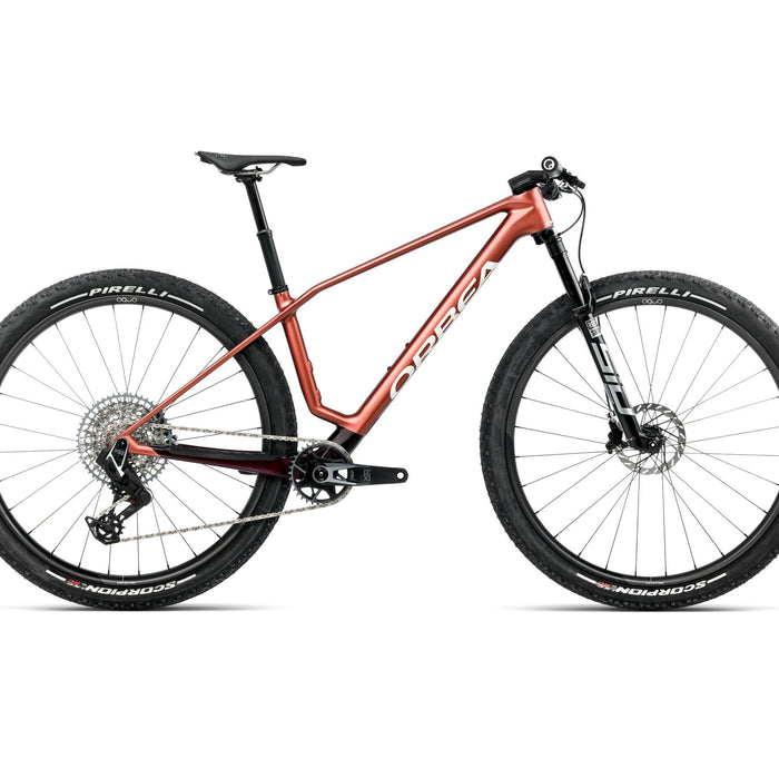 2026 Orbea Alma M-Team Axs Carbon Hardtail Mountain Bike In Mars Red