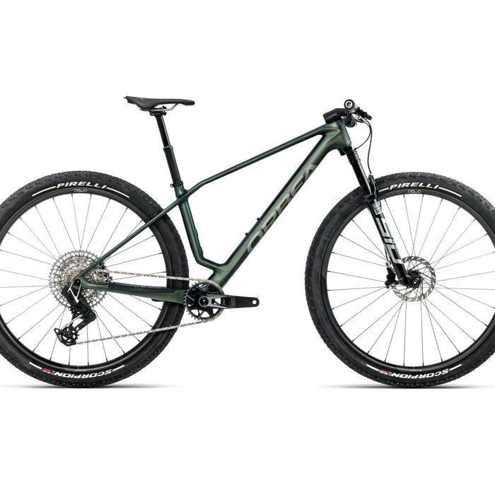 2026 Orbea Alma M-Team Axs Carbon Hardtail Mountain Bike In Seaweed Carbon View