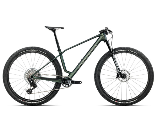 2026 Orbea Alma M-Team Axs Carbon Hardtail Mountain Bike In Seaweed Carbon View