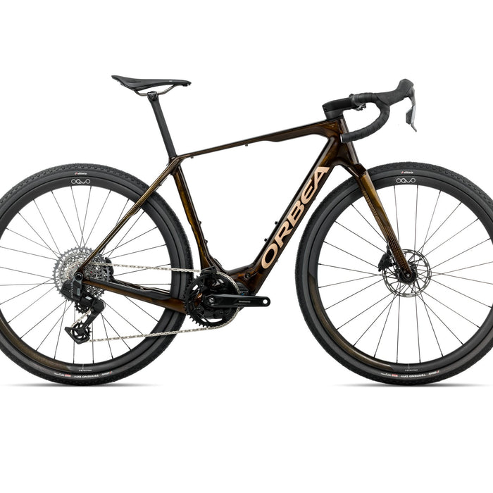 2026 Orbea Denna M31E Electric Gravel Bike In Caramel Carbon View