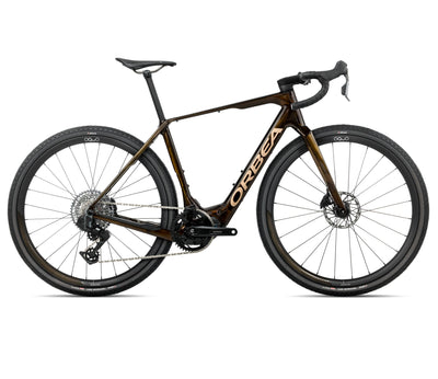 2026 Orbea Denna M31E Electric Gravel Bike In Caramel Carbon View