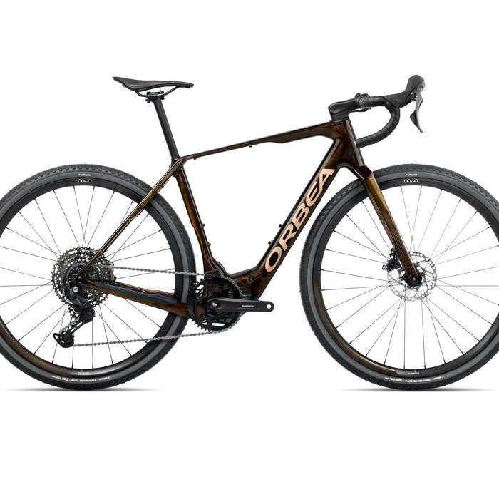 2026 Orbea Denna M40
 Electric Gravel Bike In Caramel Carbon View