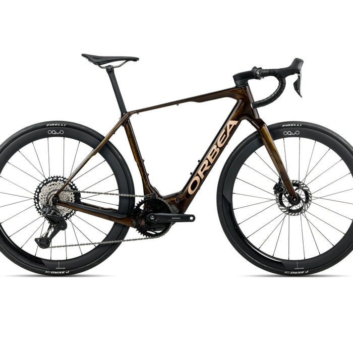 2026 Orbea Denna M10I
 Electric Gravel Bike In Caramel Carbon View