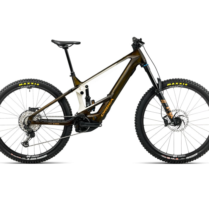 2026 Orbea Wild/M M10 Electric Mountain Bike In Caramel Carbon View