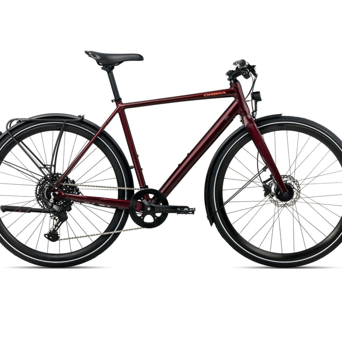 2026 Orbea Vector 15 Eq Hybrid Bike In Metallic Burgundy Red