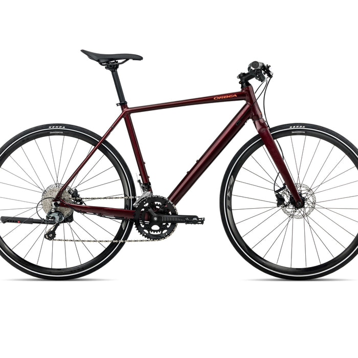 2026 Orbea Vector 10 Hybrid Bike In Metallic Burgundy Red