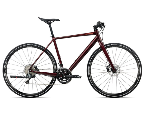 2026 Orbea Vector 10 Hybrid Bike In Metallic Burgundy Red