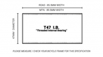 Praxis BB Shimano 24mm T47 I.B. Road 85.5mm