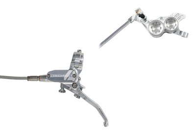 Hope Tech 4 V4 - No Rotor - Silver/Silver Braided