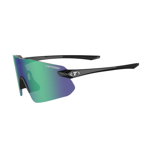 Tifosi Vogel SL Single Lens Sunglasses 2024: GLOSS BLACK/SMOKE GREEN BLACK/SMOKE GR size