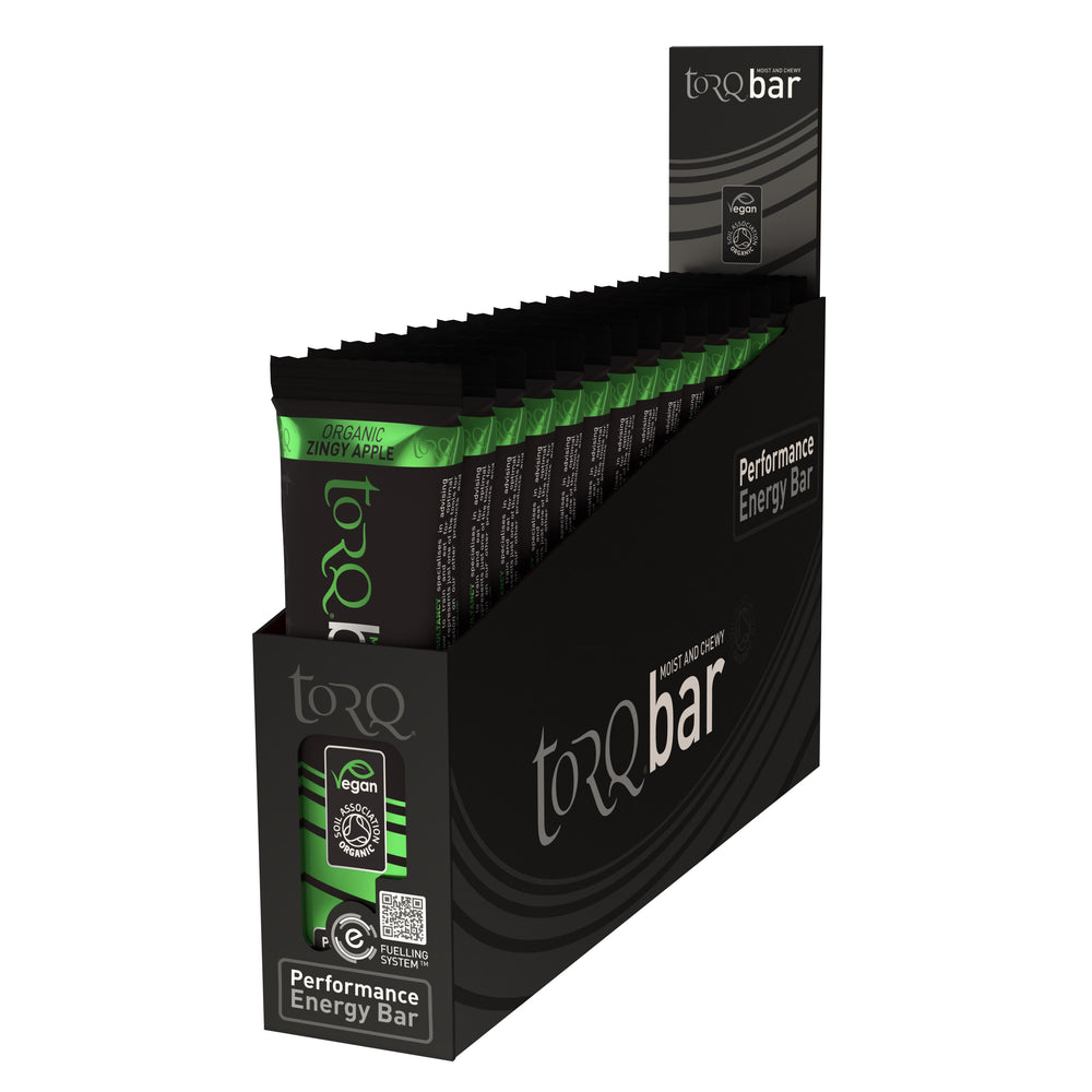 Torq Organic Energy Bar (15x 45g): ZINGY APPLE size