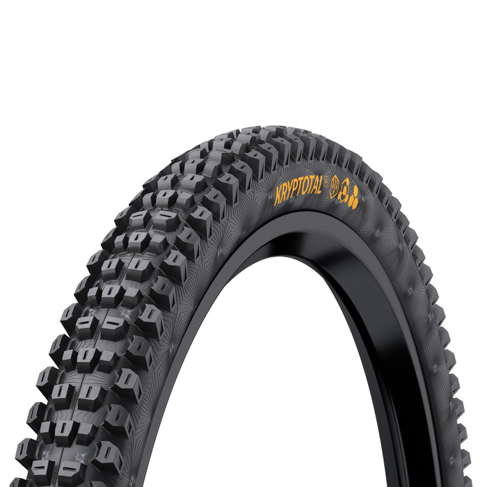 Continental Kryptotal Front Downhill Tyre - Supersoft Compound Foldable 2022: BLACK & BLACK 29X2.40"