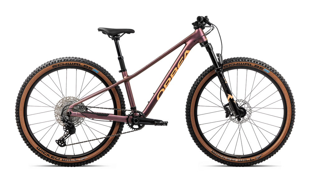 2027 Orbea KIMU 27 H10 27 Inch Kids Mountain Bike in Metallic Sun Set