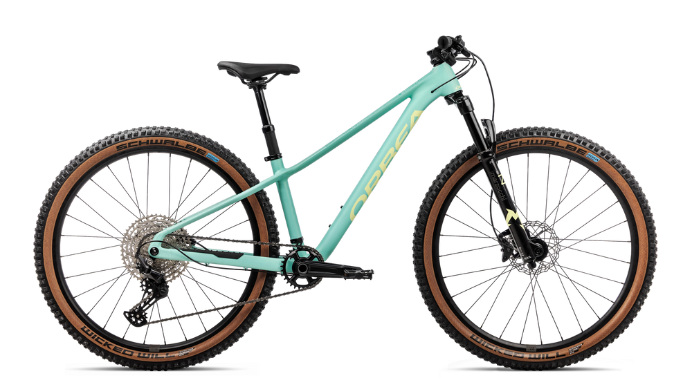 2027 Orbea KIMU 27 H10 27 Inch Kids Mountain Bike in Aloha Green