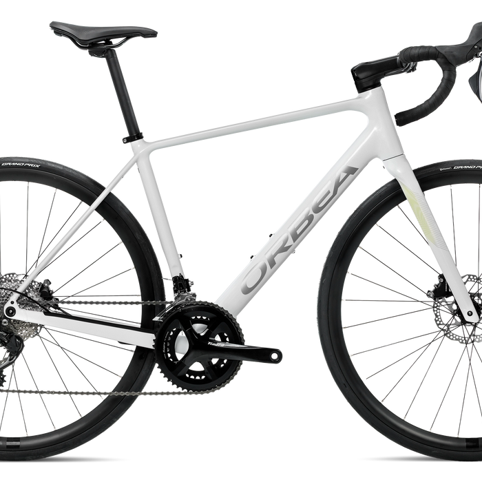 Orbea AVANT H40 Road Bike in Golden White -Smooth Silver (Gloss), side view