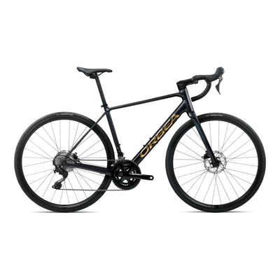Orbea AVANT H40 Road Bike in Diamond Black-Titan Gold (Gloss), side view