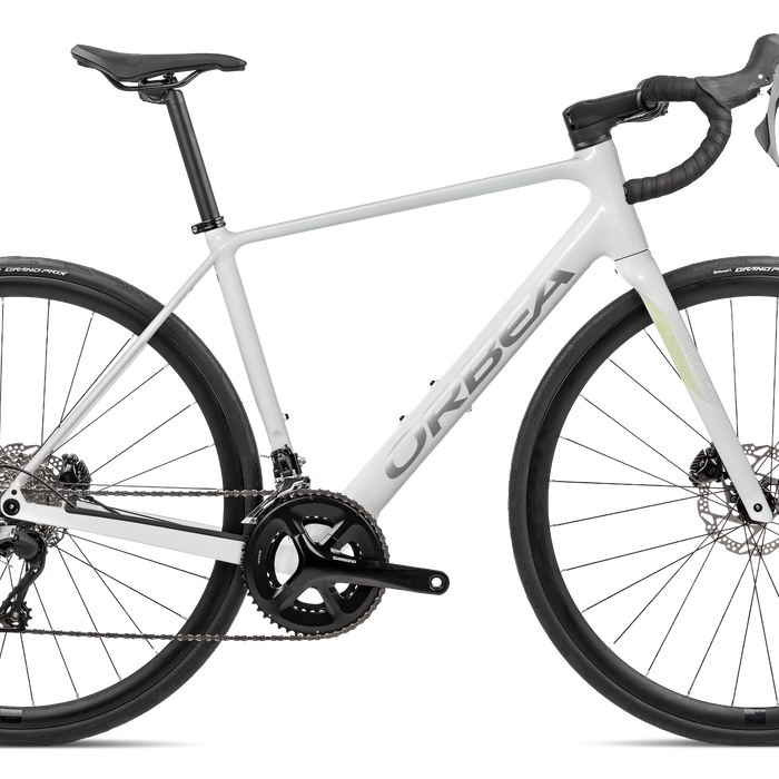 Orbea AVANT H30 Road Bike in Golden White -Smooth Silver (Gloss), side view