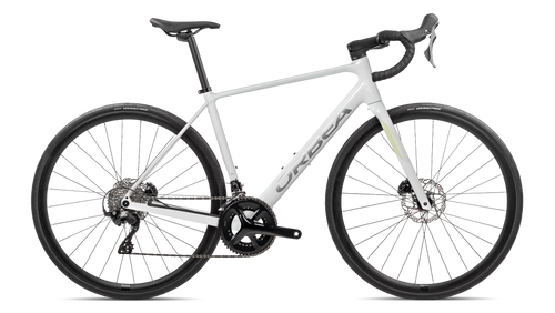 Orbea AVANT H30 Road Bike in Golden White -Smooth Silver (Gloss), side view
