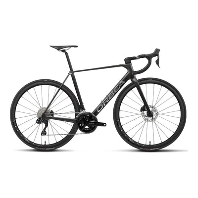 Orbea ORCA M35i Road Bike in Diamond Carbon View (Matt) - Titan Grey (Gloss), side view