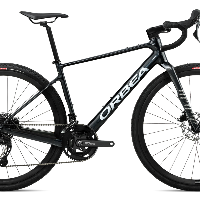 Orbea TERRA H50 Road Bike in Diamond Black - Diamond Carbon View (Gloss), side view