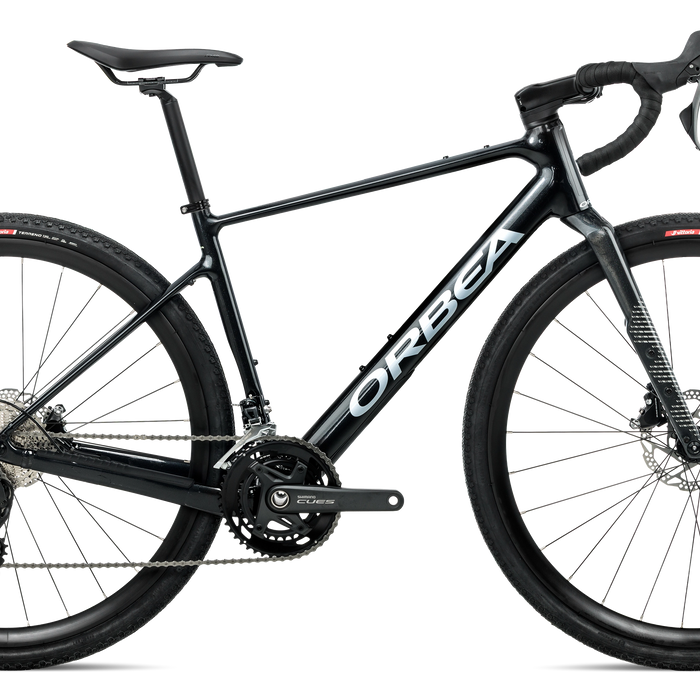 Orbea TERRA H40 Road Bike in Diamond Black - Diamond Carbon View (Gloss), side view